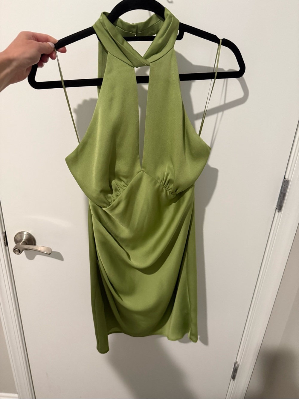 Finders keepers chartreuse mini dress size 4